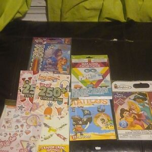 Disney Colorful Sticker and Tattoo Collection